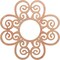 Ekena Millwork Cohen Wood Fretwork Pierced Ceiling Medallion, Cherry, 32"OD x 11"ID x 1/4"T CMWP32X32X0250COCH - alternate 1
